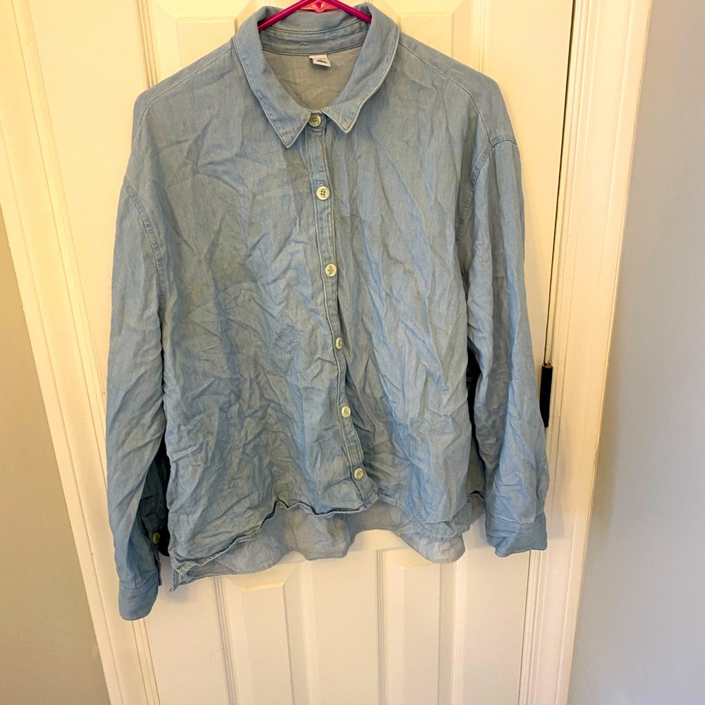 Old Navy Denim Button Up sz XL